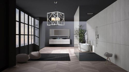 Люстра подвесная Lumina Deco Quadrato (Куадрато) LDP 1223-4 CHR - фото 3