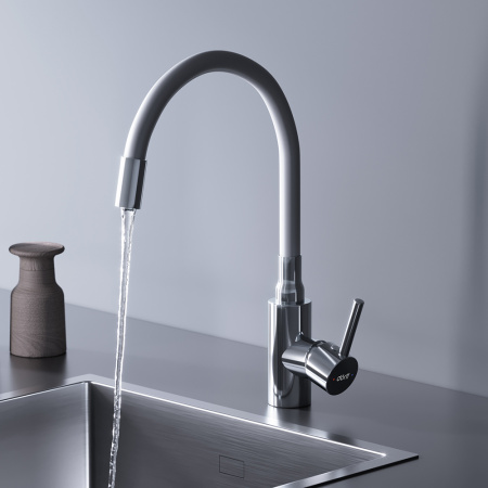 Смеситель для кухни Dorff Logic D3007633 на мойку белый