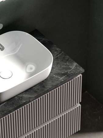 Тумба под раковину Sancos SNOB R SNR80SM 80х40 подвесная цвет коричневый
