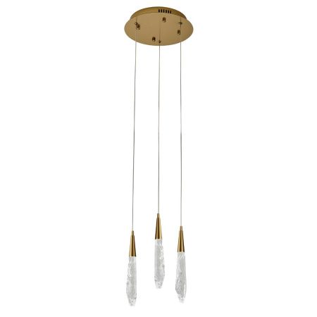 Светильник подвесной Delight Collection OD2438-3 gold/clear