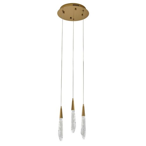 Светильник подвесной Delight Collection OD2438-3 gold/clear - фото 2