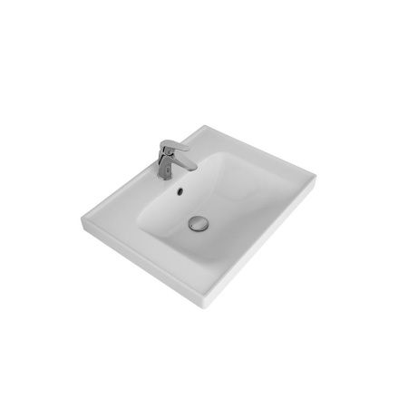 Раковина керамическая Dreja Grace 641587 60х50 подвесная цвет белый 1 отверстие под смеситель