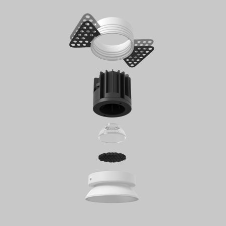 Светильник встраиваемый Maytoni Technical Round DL058-7W2.7K-TRS-W