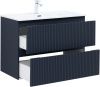 Тумба под раковину Aquanet Джейн (Flat) 00335430 90х50 подвесная цвет синий
