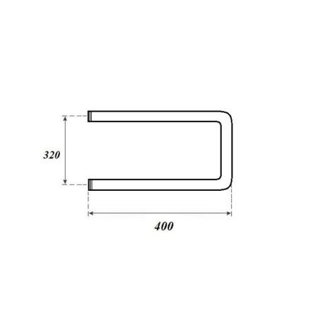 Полотенцесушитель водяной Point П-образный PN35334 40х35 хром