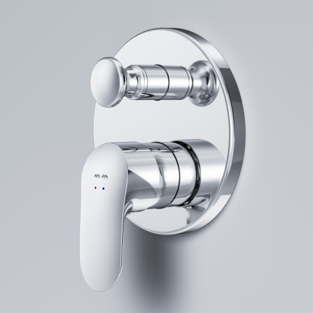 Смеситель для ванны и душа Am.Pm Like F8085000 встраиваемый в стену хром без термостата