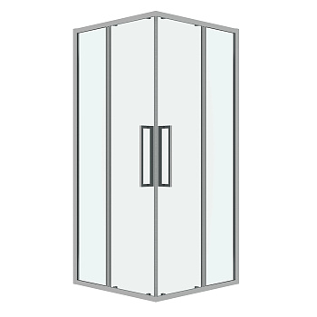 Душевой уголок Grossman Cosmo 300.K33.02.1010.10.00 100х100 стекло прозрачное профиль хром глянцевый без поддона