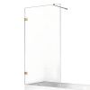 Душевая шторка на ванну New Trendy AVEXA GOLD BRUSHED EXK-2005-WP 60х150 стекло прозрачное профиль золото ориентация универсальная