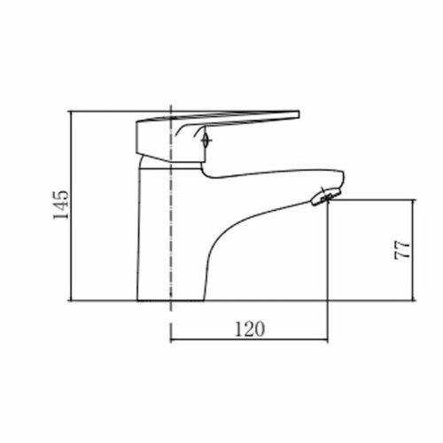 Смеситель Fashun A1268 на раковину хром - фото 3