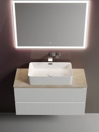 Тумба под раковину Sancos SNOB T SNT100W 100х40 подвесная цвет белый