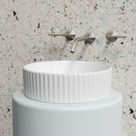 Раковина из сантехнического фарфора Ceramica Nova ELEMENT CN6057MW 40х40 накладная цвет белый без отверстий под смеситель