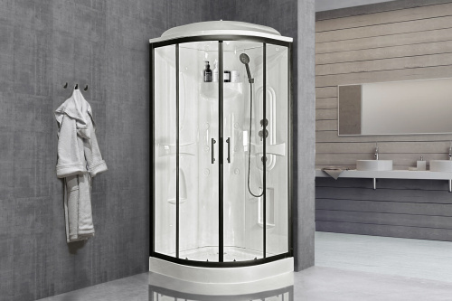 Душевая кабина Royal Bath HK RB90HK1-T-BL Practic 90х90 четверть круга