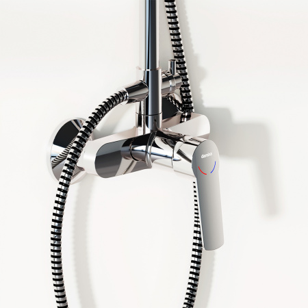 Душевая стойка Damixa Jupiter 977710000 настенная цвет хром