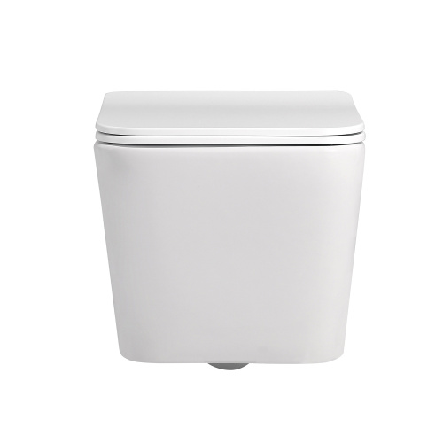 Унитаз подвесной Abber Rechteck AC1201MW белый матовый с сиденьем микролифт безободковый каскадный смыв - фото 5