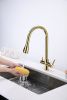 Смеситель для кухни Paulmark LANGE La214212-G на мойку золото
