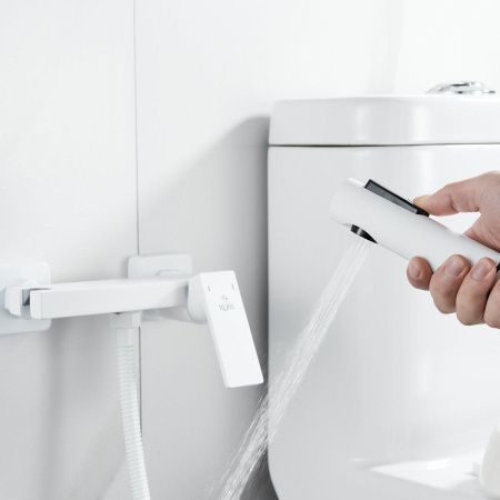 Гигиенический душ со смесителем Rose R1805C-1 белый
