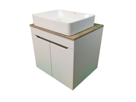 Тумба с раковиной Sintesi STL.W7024_SIN-LVB-APP-407 60х60 подвесная цвет коричневый