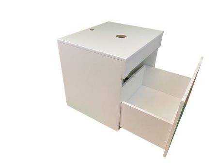 Тумба с раковиной Sintesi STL.W7013_SIN-LVB-APP-401 60х60 подвесная цвет белый