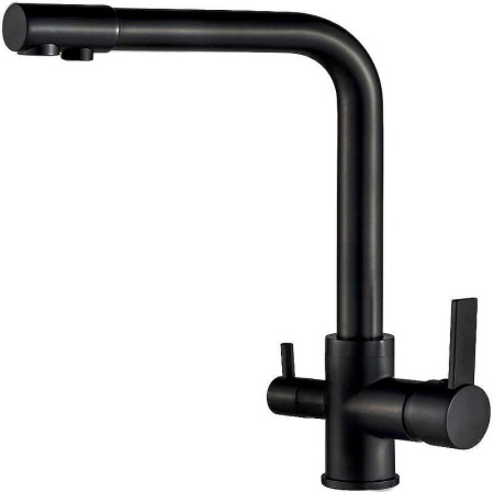 Смеситель для кухни ALMAes Izer AS-875-08 на раковину/столещницу черный