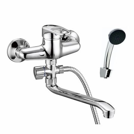 Смеситель для ванны D-Lin D140628 настенный хром