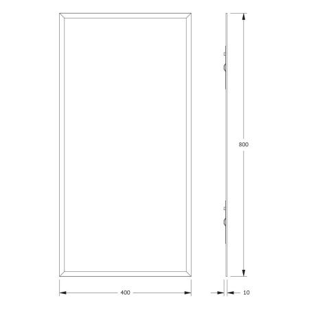 Зеркало Evoform Comfort BY 0917 40х80 подвесное