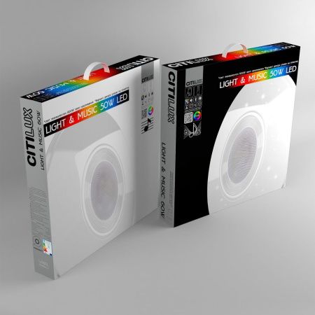Светильник потолочный музыкальный Citilux Light & Music (Лигхт & Мусиц) CL703M60
