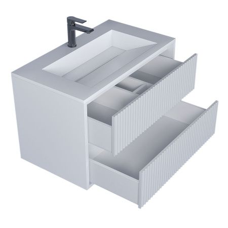 Тумба под раковину Uperwood Next Premium 3930205157 80х50 подвесная цвет белый