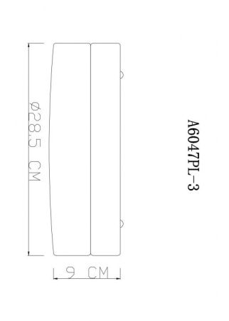 Светильник потолочный Arte Lamp Aqua-Tablet (Акуа-Таблет) A6047PL-3AB