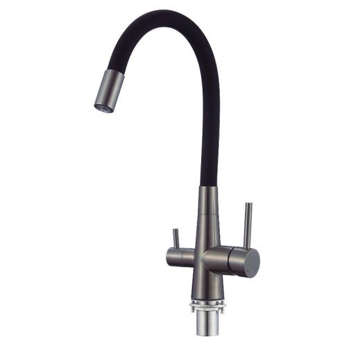 Смеситель для кухни Esko Kitchen CL03GMB на мойку вороненая сталь - фото 2