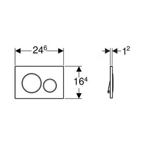 Клавиша смыва механическая Geberit Sigma 20 115.882.01.1 цвет белый - фото 2