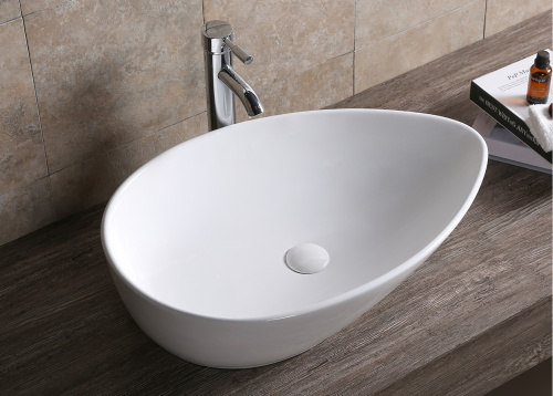 Раковина из сантехнического фарфора Cerutti SPA CR7030 66х44 накладная цвет белый