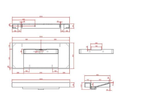 Раковина из искусственного камня Armadi Art Flat 859-120-NM 120х50 подвесная цвет черный без отверстий под смеситель - фото 2