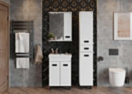 Зеркало-шкаф Onika Балтика 205846 60х70 подвесной цвет белый