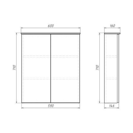 Шкаф Comforty 00-00013803CF 60х70 подвесной цвет коричневый
