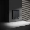 Проходной переключатель двухклавишный с подсветкой VOLTUM S70 VLS020407