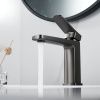 Смеситель Shevanik S9901T на раковину оружейная сталь