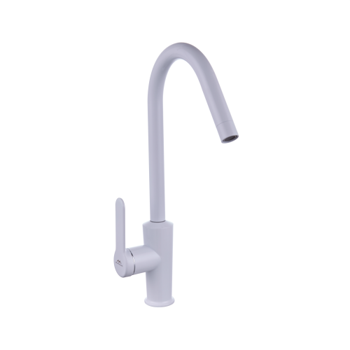 Смеситель для кухни Fashun A54025-8 на мойку белый - фото 2