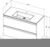 Тумба под раковину Allen Brau Eclipse 2.0 1.E1003.PWM 2.0 100х50 подвесная цвет серый