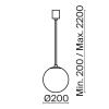 Светильник подвесной Wertmark Technical Luna Pendant P039PL-5W3K-20-B