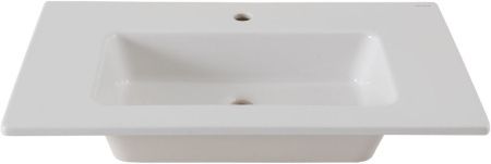 Раковина керамическая Allen Brau Fantasy 4.11025.20 80х50 полувстраиваемая цвет белый 1 отверстие под смеситель