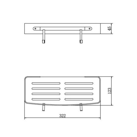 Полка в ванную комнату Fashun A7336-7