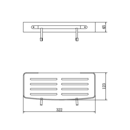 Полка в ванную комнату Fashun A7336-17 - фото 3