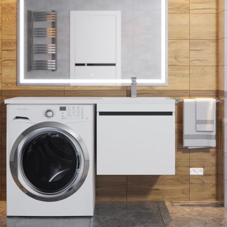 Тумба с раковиной Uperwood Magenta 52930205154 120х50 цвет белый