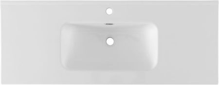 Раковина керамическая Aquanet Flat 00330427 120х50 полувстраиваемая цвет белый 1 отверстие под смеситель