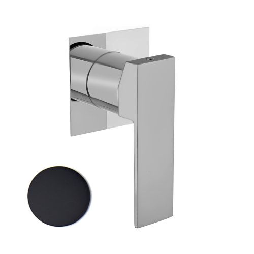 Смеситель для ванны и душа Webert Pegaso PE880101560 встраиваемый в стену черный - фото 2