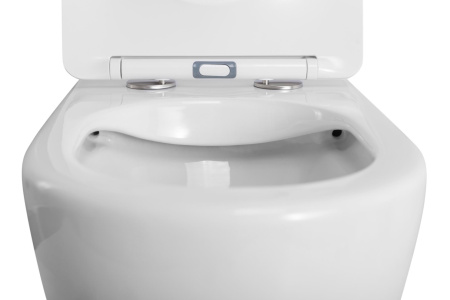 Унитаз приставной BelBagno SFERA-R BB2141CBR/SC белый с сиденьем микролифт безободковый каскадный смыв