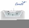 Ванна акриловая гидромассажная Cerutti SPA C-477-18A 180х85 пристенная прямоугольная с ножками