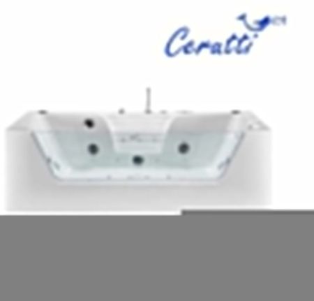 Ванна акриловая гидромассажная Cerutti SPA C-477-18A 180х85 пристенная прямоугольная с ножками