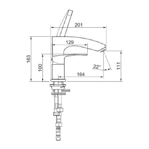 Смеситель Raglo R01 R01.31 на борт ванны хром - фото 2