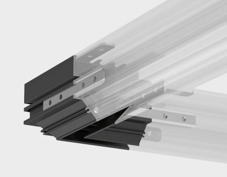 Коннектор угловой для корпуса в натяжной потолок Ambrella Light Track System (Трацк Сыстем) GL1981
